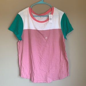 NWT colorblock tee